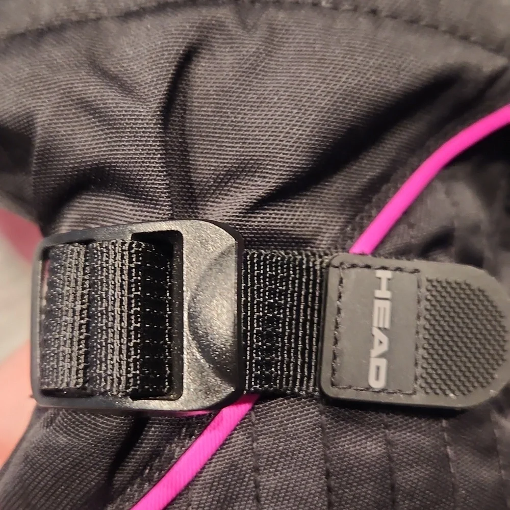 EUC Head Black and Pink Girls Sz M Insulated Gloves